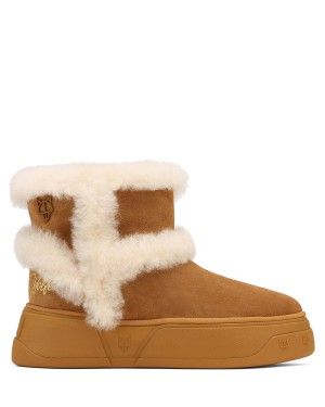 Naked Wolfe K-01 Shearling Csizma Férfi Barna | PYN8051GN