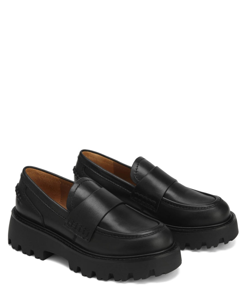 Naked Wolfe Flawless Bőr Loafers Női Fekete | YLU8575WX