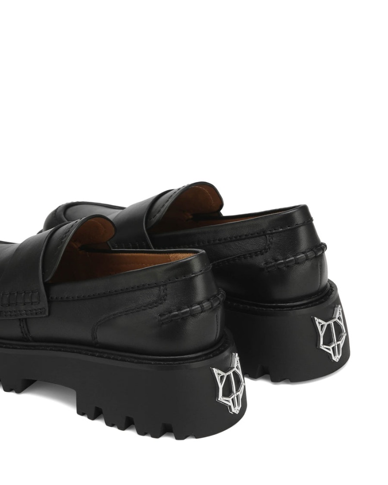 Naked Wolfe Flawless Bőr Loafers Női Fekete | YLU8575WX