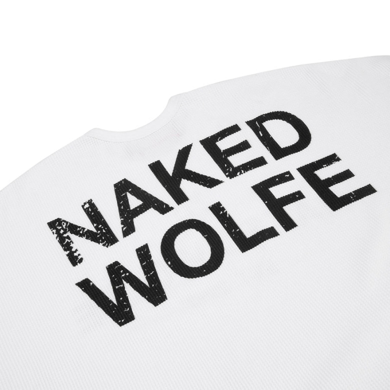 Naked Wolfe Thermal Pulóverek Férfi Fehér | UWY764WO