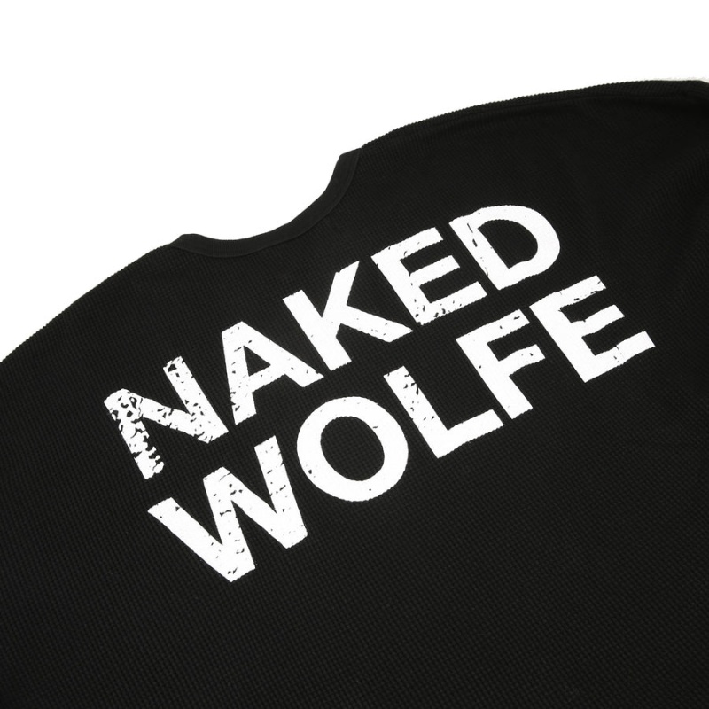 Naked Wolfe Thermal Pulóverek Férfi Fekete | XAM7726DQ